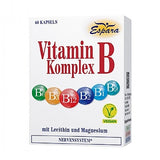 Vitamin B-Komplex Kapseln Espara - für Nerven, Gehirn und Energiestoffwechsel