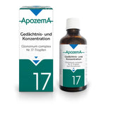 Memory and Concentration Drops Apozema® No. 17
