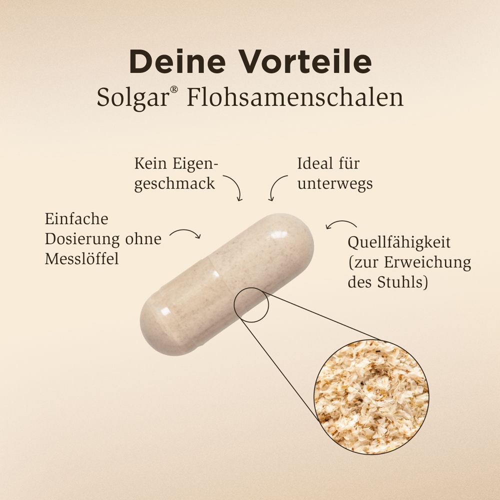 Solgar Flohsamenschalen 500 mg Kapseln – Bild 4