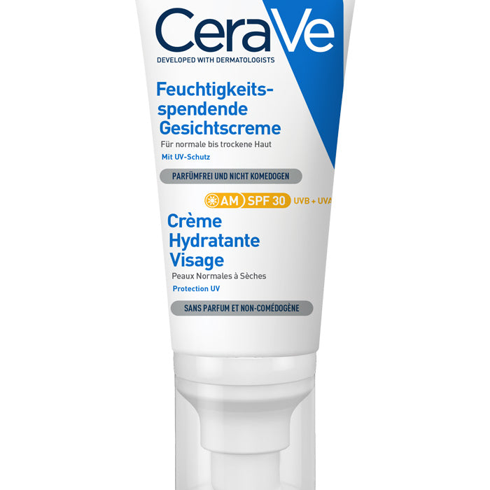 CeraVe Feuchtigkeitsspendende Gesichtscreme mit LSF 30 – Bild 1