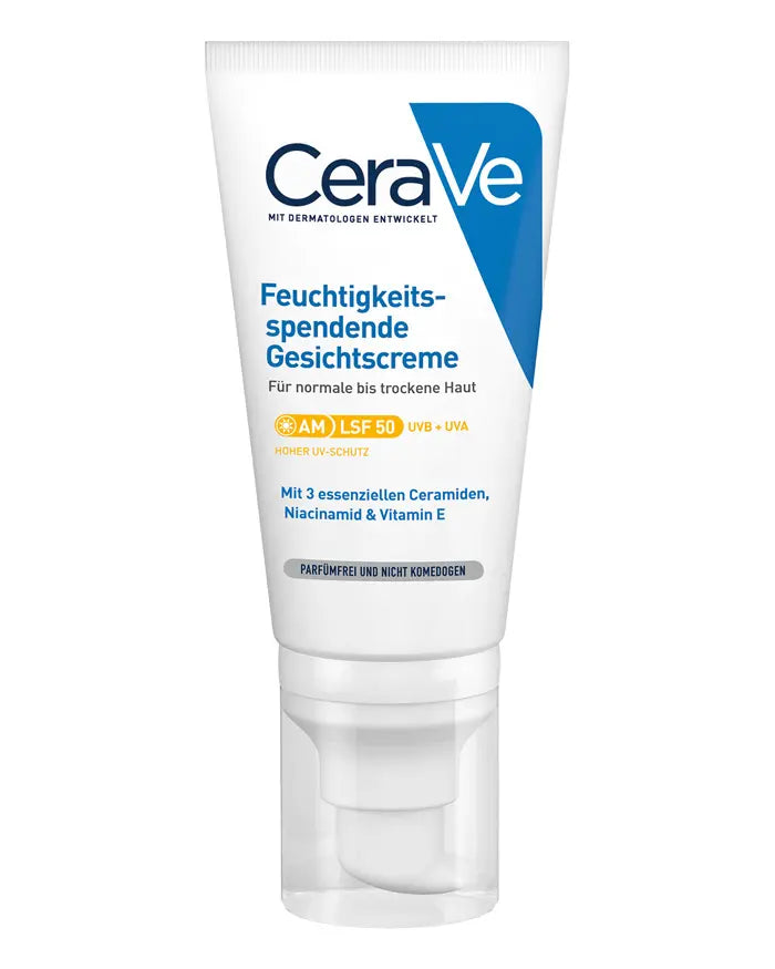 CeraVe Feuchtigkeitsspendende Gesichtscreme mit LSF 50 – Bild 1