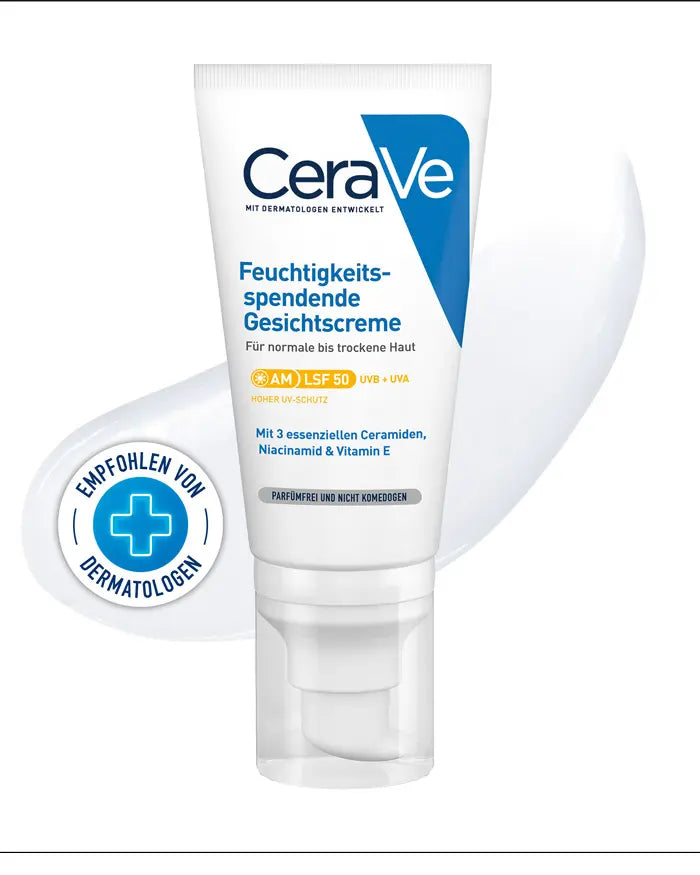 CeraVe Feuchtigkeitsspendende Gesichtscreme mit LSF 50 – Bild 2