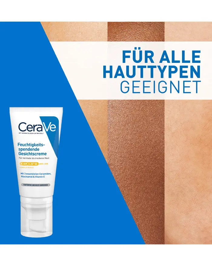 CeraVe Feuchtigkeitsspendende Gesichtscreme mit LSF 50 – Bild 4
