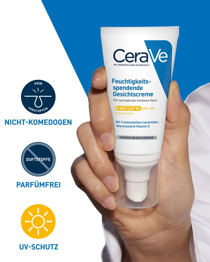 CeraVe Feuchtigkeitsspendende Gesichtscreme mit LSF 50 – Bild 5