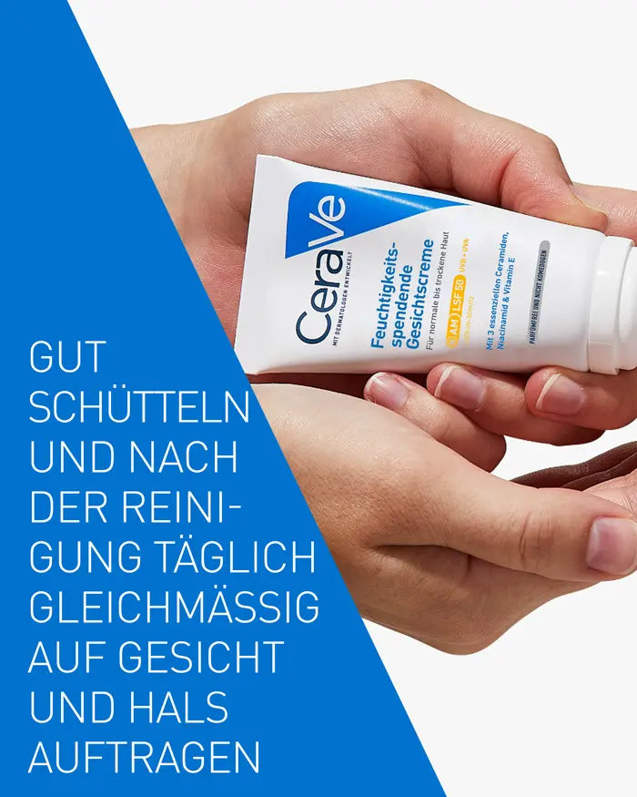 CeraVe Feuchtigkeitsspendende Gesichtscreme mit LSF 50 – Bild 7
