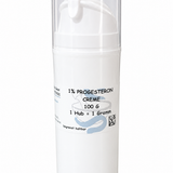 Crème à la progestérone 1 % en flacon airless – micronisée, base de crème certifiée bio