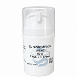 Progesterone Cream 5% in Airless Dispenser – micronized bio-certified cream base