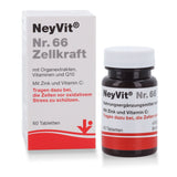 NeyVit® N° 66 comprimés Zellkraft - Complément alimentaire avec extraits d'organes, vitamines et Q10