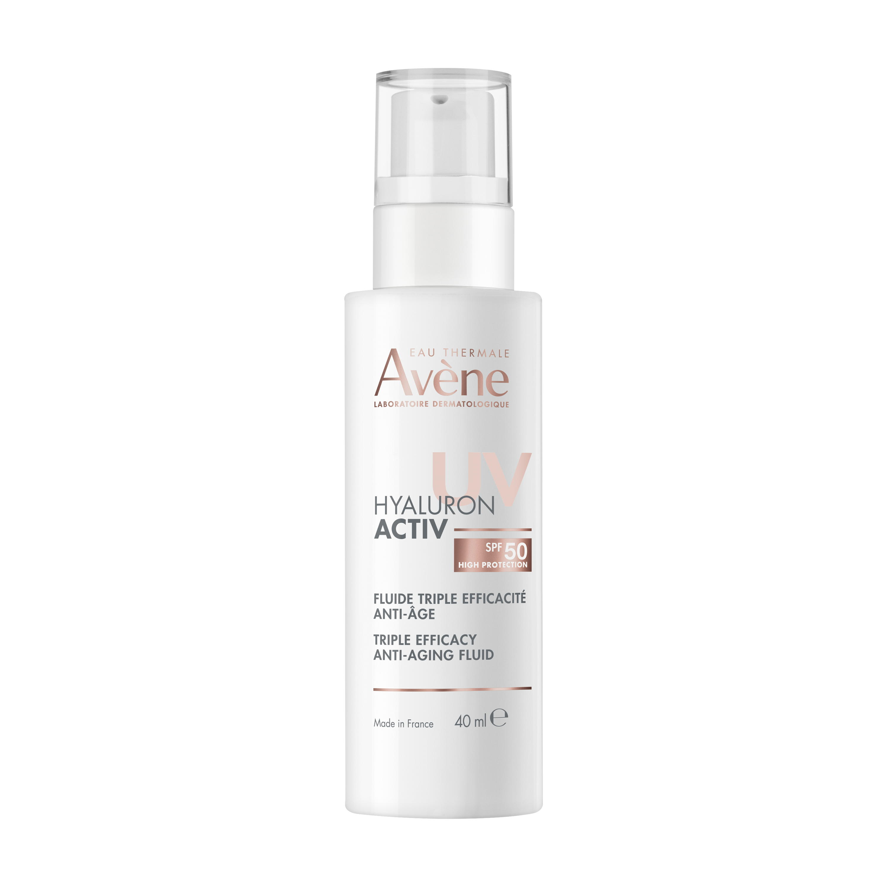 HYALURON ACTIV UV – Anti-Aging-Fluid mit dreifacher Wirksamkeit und Lichtschutzfaktor 50 – Bild 1